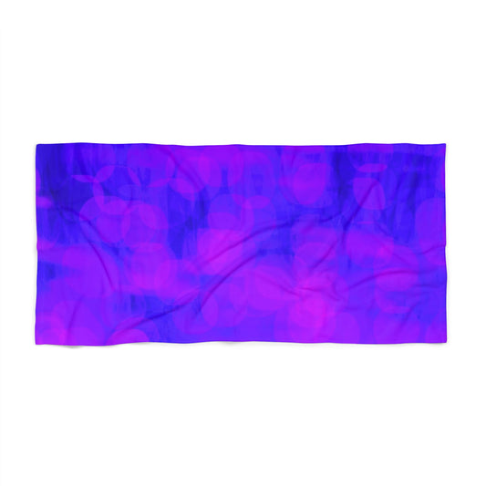 Roberta: Vibrant Purple Beach Towel - Summer Essentials, Poolside Chill, Beach Days, Vacation Ready, Travel, Outdoor Fun