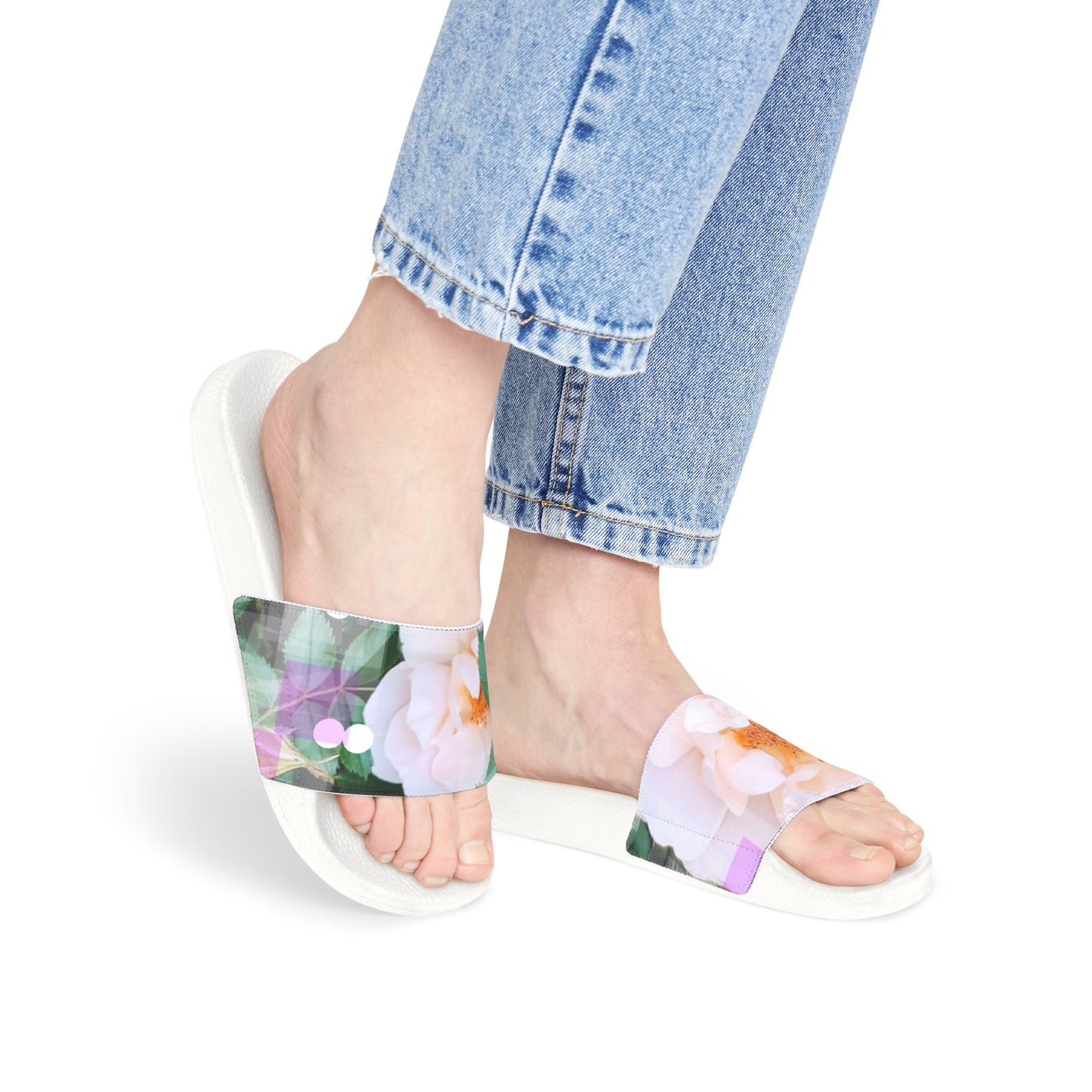 Divine Bouquet:  Women's PU Slide Sandals