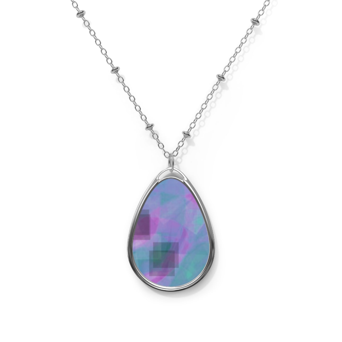 Ronnie:  Minimalist Teardrop Necklace - Colorful Statement Jewelry for Everyday Wear