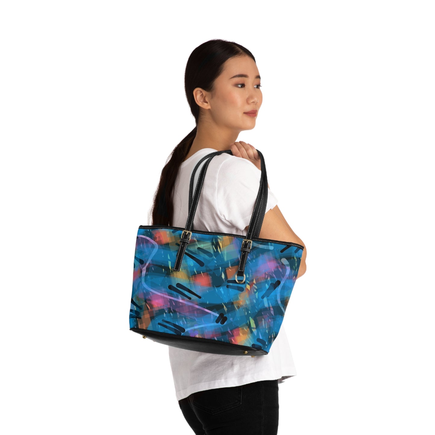 Louise:  Vibrant PU Leather Shoulder Bag - Stylish and Functional Tote for Everyday Use