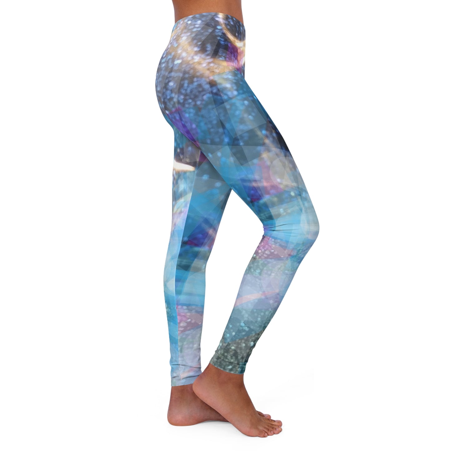 Sapphire Fuel:  Women's Casual Spandex Leggings (AOP)