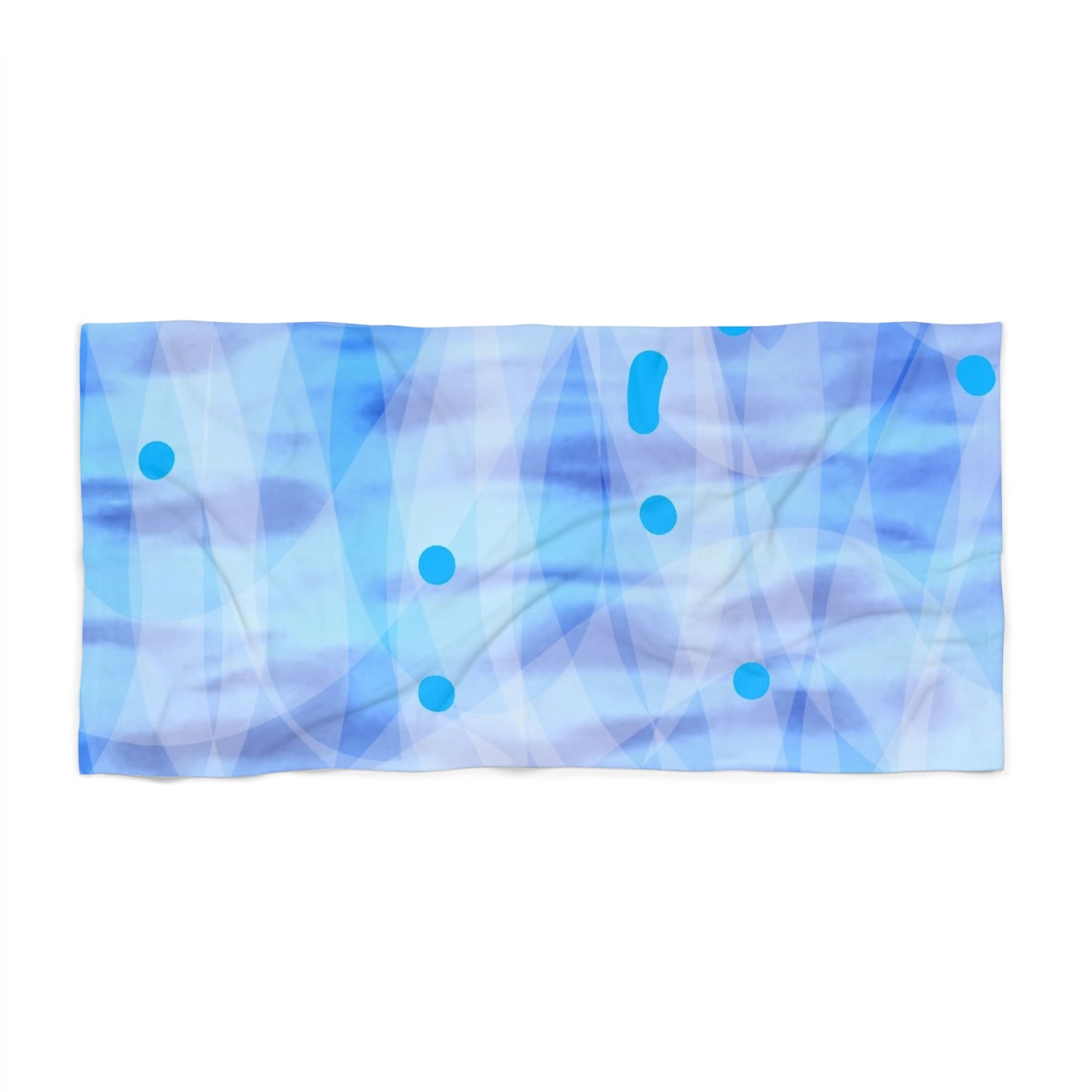 The Mists: Soothing Blue Beach Towel, Soft and Absorbent Towel for Pool Days, Summer Fun Beach Wrap, Vacation Gift, Bathing Suit Essential