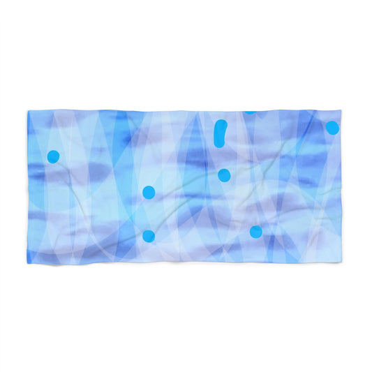 The Mists: Soothing Blue Beach Towel, Soft and Absorbent Towel for Pool Days, Summer Fun Beach Wrap, Vacation Gift, Bathing Suit Essential