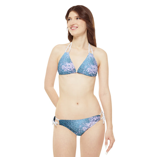 Water Diamonds:  Strappy Bikini Set (AOP)