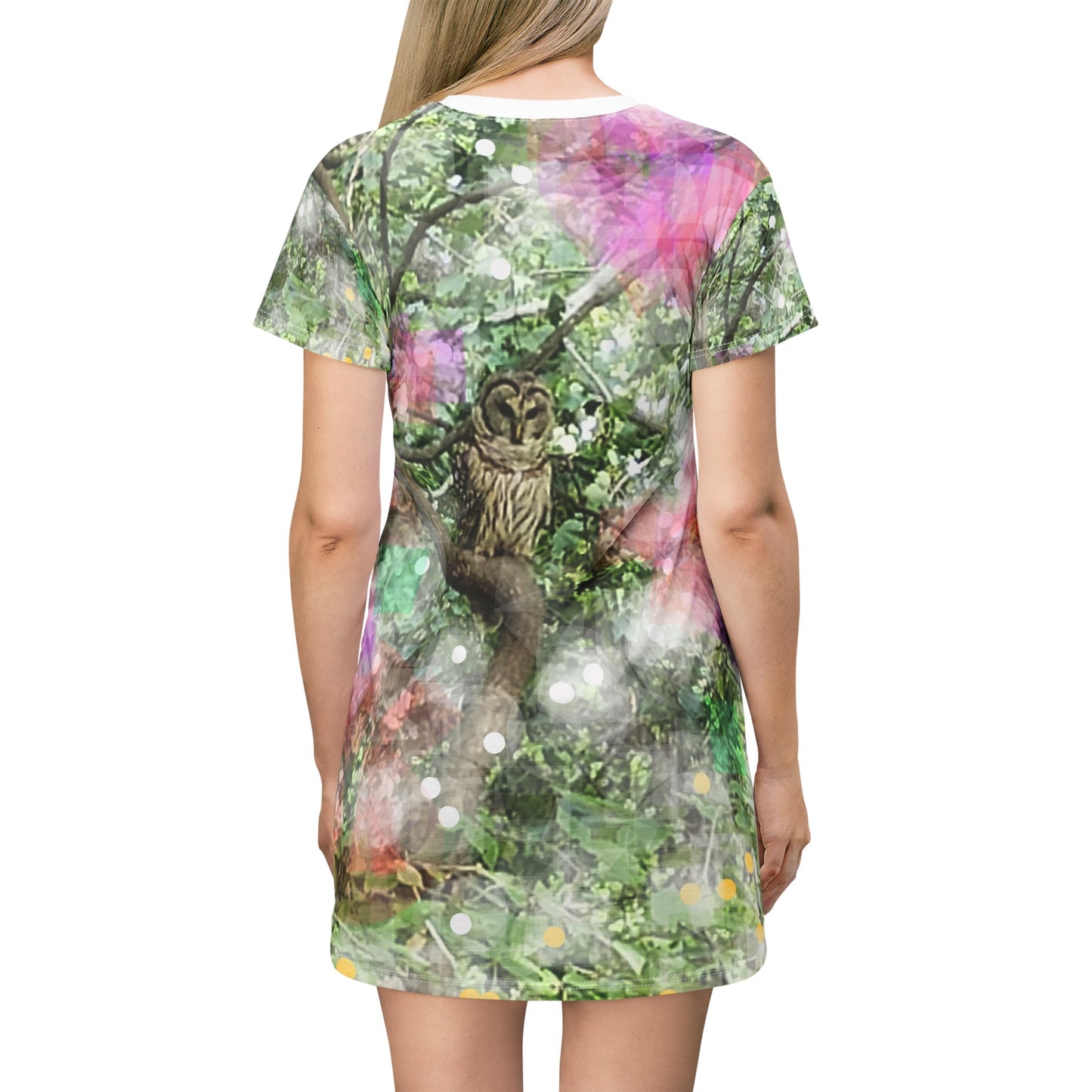 Woodland Owl:  T-Shirt Dress (AOP)