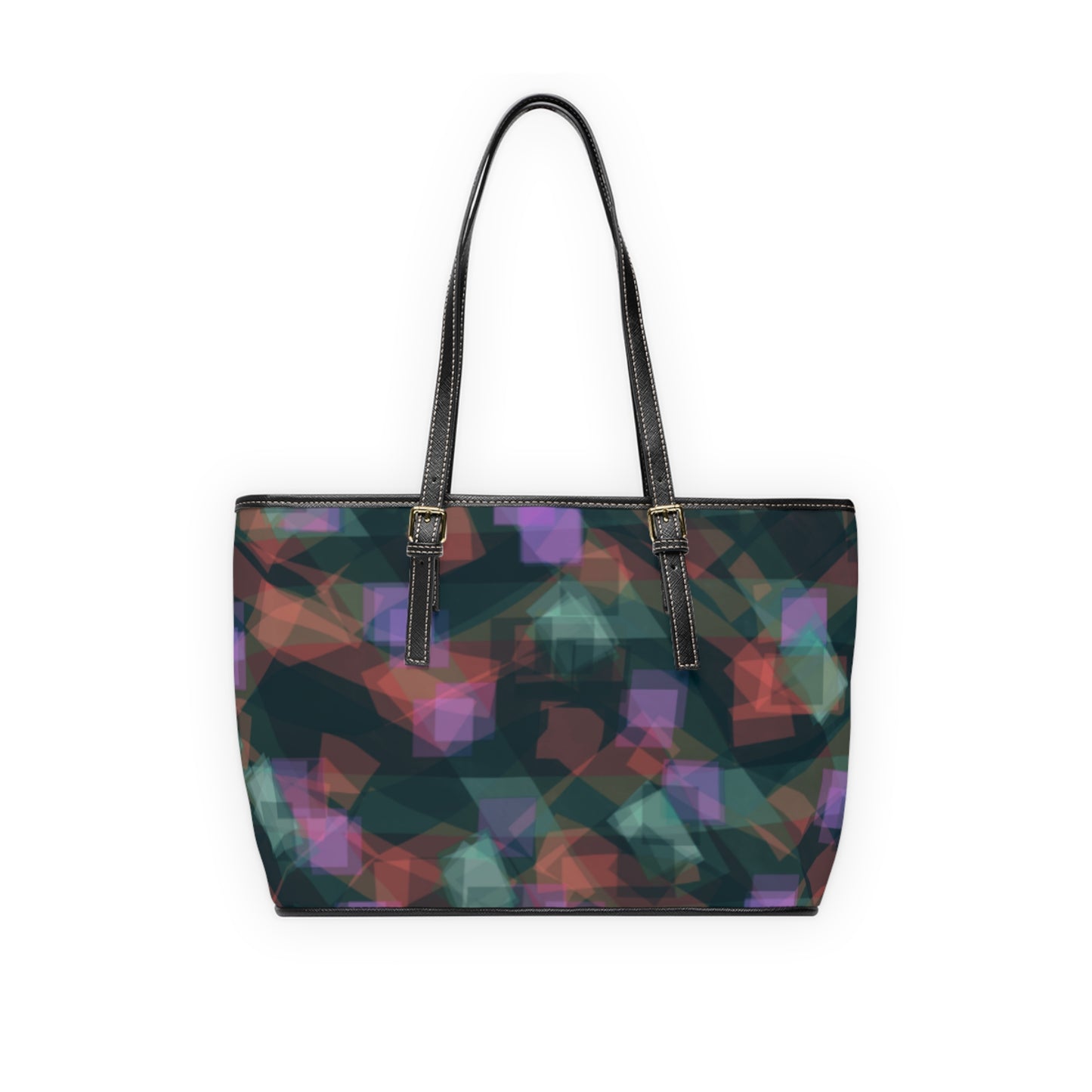 Jean:  Abstract PU Leather Shoulder Bag – Stylish & Versatile Tote for Every Occasion