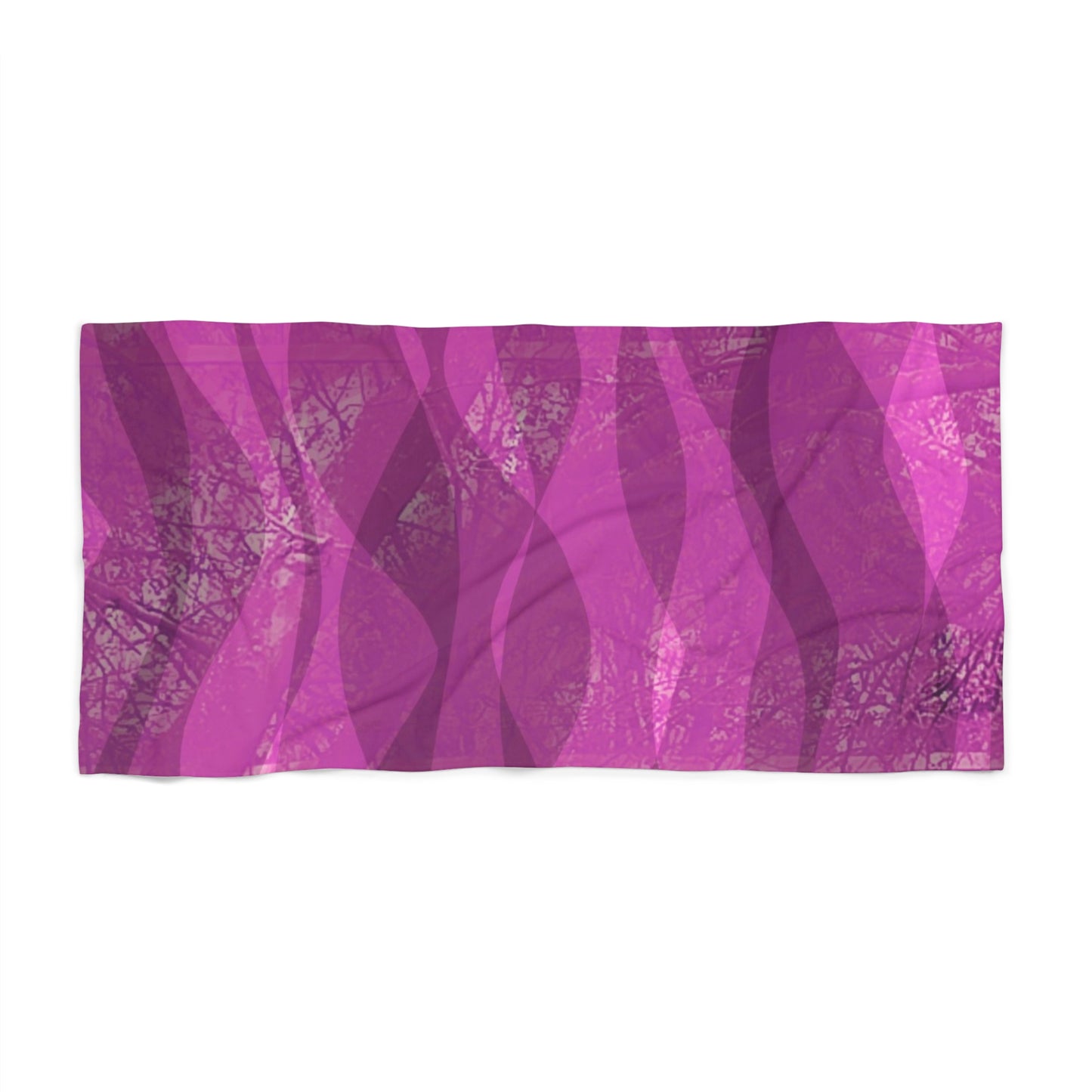 Ruby: Flowy Wine Pink Abstract Beach Towel, Summer Gift, Poolside Accessory, Travel Must-Have, Beach Decor, Beach Day Essentials