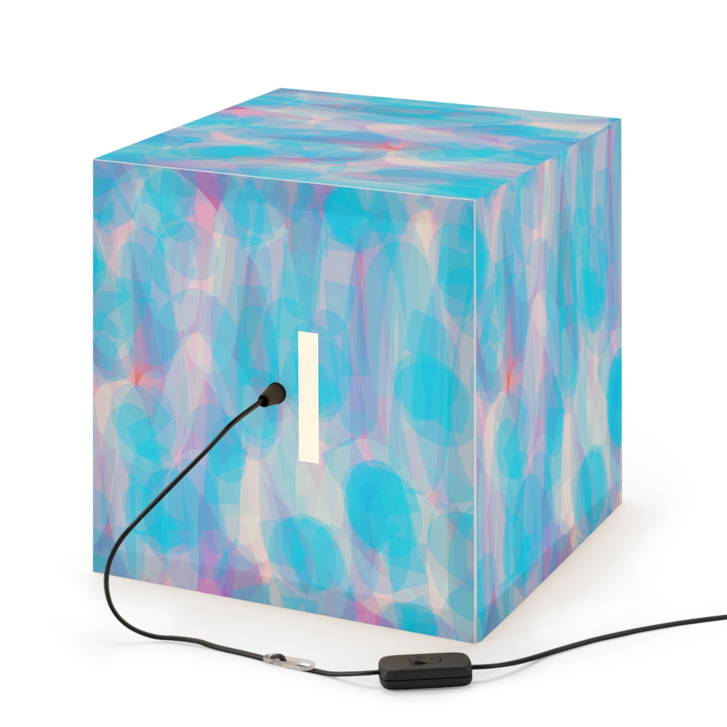 Mellow:  Chill Vibes Light Cube Lamp with Dreamy Abstract Design, Modern Home Decor, Unique Nightlight, Gift for Teens, Soothing Ambiance, Artisan Lighting