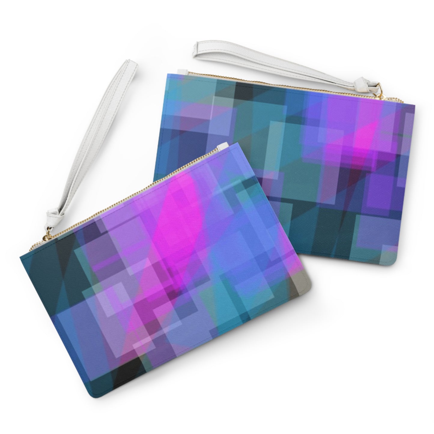 ESP:  Good Vibes Geometric Clutch Bag, Stylish Wristlet for Night Out, Perfect for Parties, Festivals or Casual Use, Modern Art Accessories