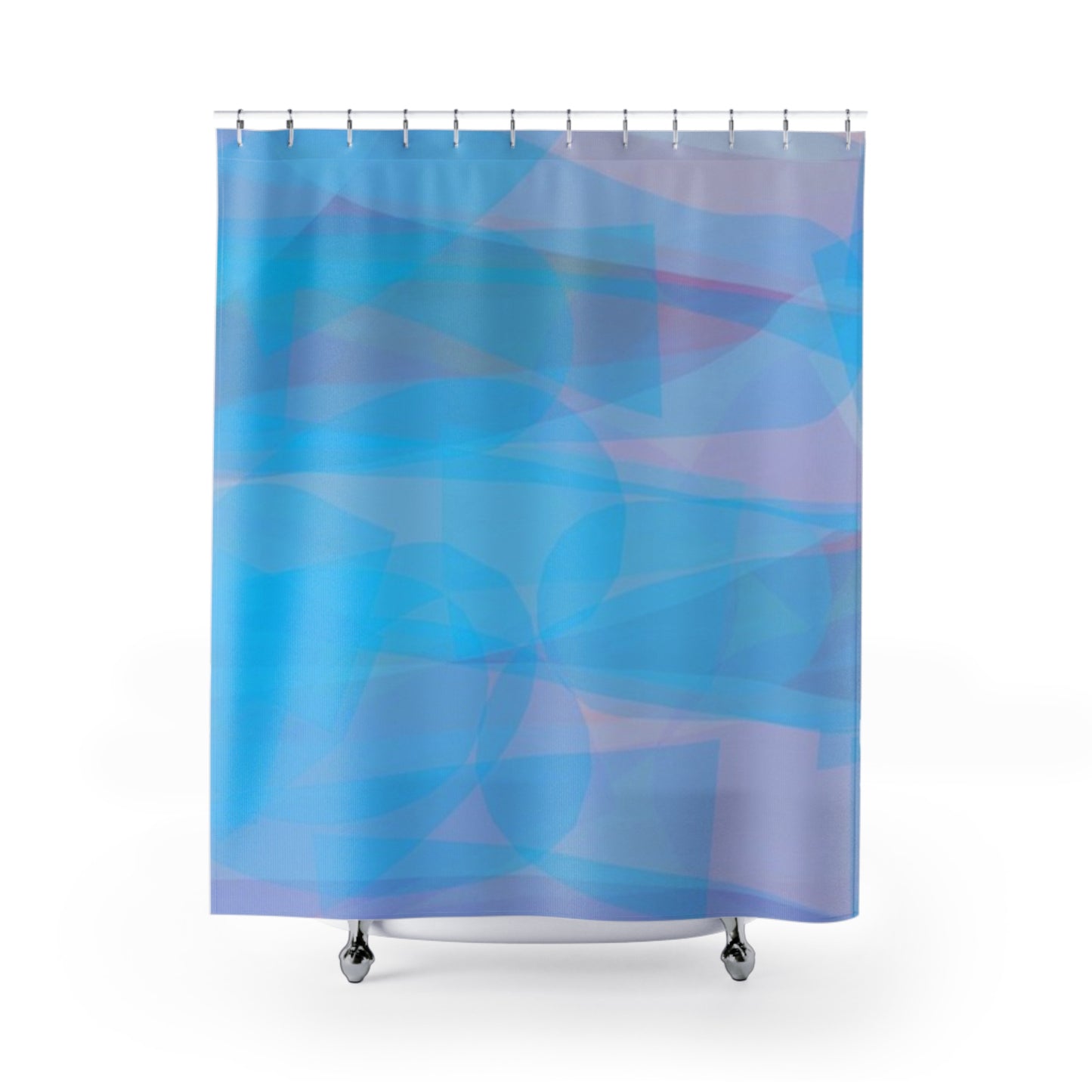 Mellow: Serene Ocean-Inspired Shower Curtain, Bathroom Decor, Gradient Curtains, Relaxing Vibe, Spa-Style Home Accessory, Gift for Beach Lovers