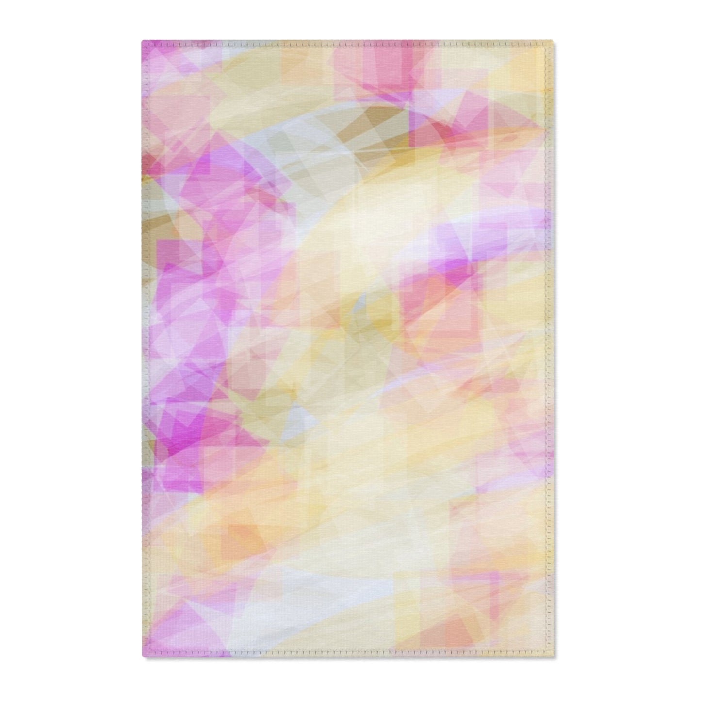Sweetness & Decency:  24"x36" Pastel Abstract Area Rug for Soft, Cozy Spaces, Boho Home Decor, Living Room, Bedroom, Aesthetic Gift, Floor Mat