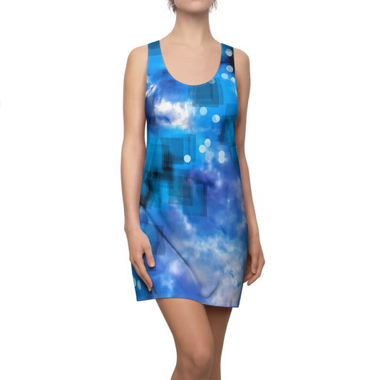 Surreal:  High Vibes Women's Cut & Sew Racerback Dress (AOP), Casual Chic