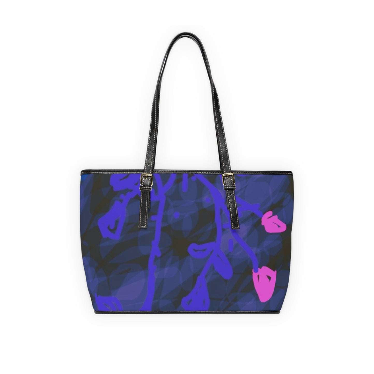 Night Roses: Chic Floral Tote Bag, Stylish Handbag, Boho Purse, Everyday Shoulder Bag, Trendy Flower Design, Gift for Her