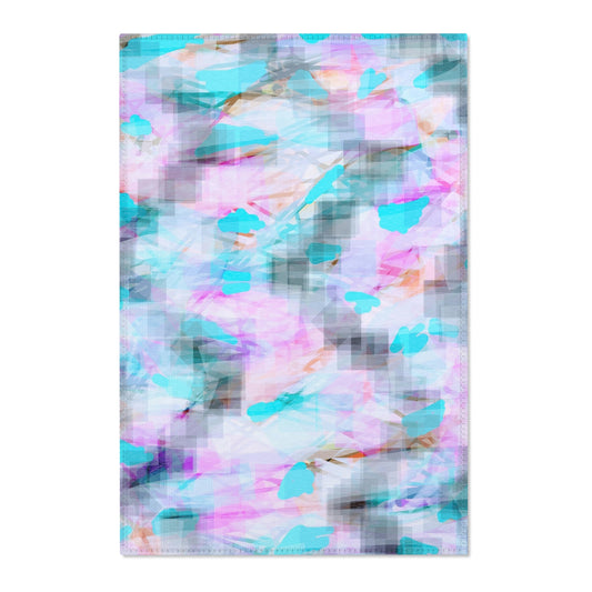 Hey Hey:  24"x36" Abstract Pastel Area Rug - Soft, Colorful Home Decor for Cozy Spaces