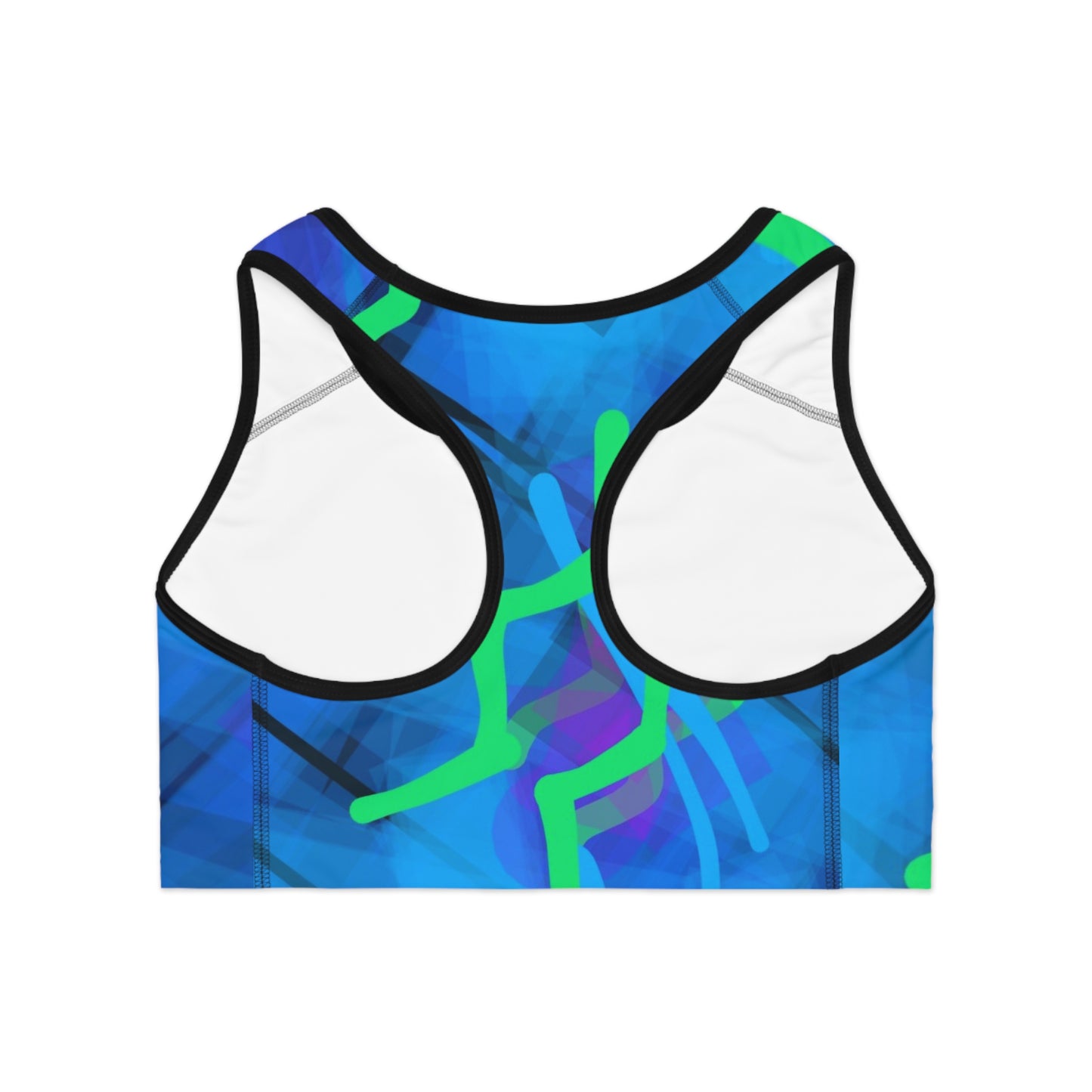 Gee Wiz II: Blk Trim; Good Vibes Vibrant Sports Bra, Activewear, Workout Gear, Fitness Apparel, Yoga Top, Gym Clothing, Colorful Athletic Bra