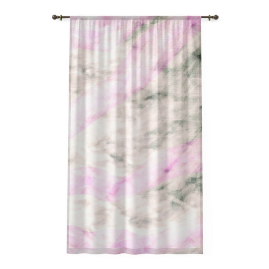 You're a Holiday:  Elegant Pink Bokeh Sheer Window Curtain, Ethereal Home Decor, Light Filtering Drapes, Living Room, Bedroom, Romantic Gift, Modern Style