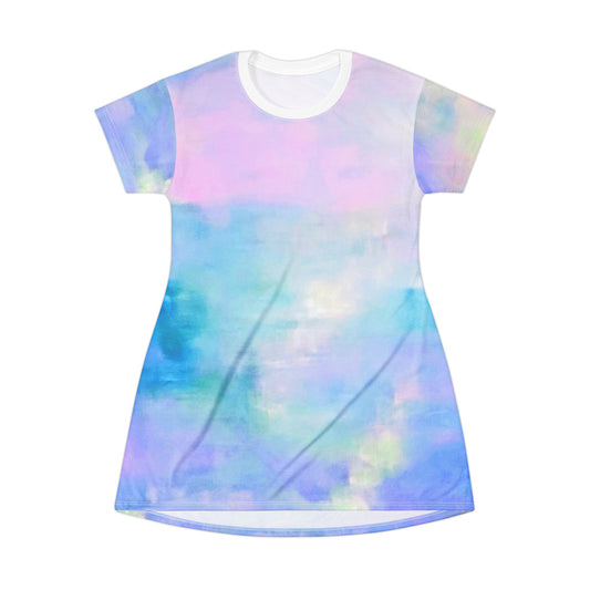 Pastel Air:  T-Shirt Dress (AOP)