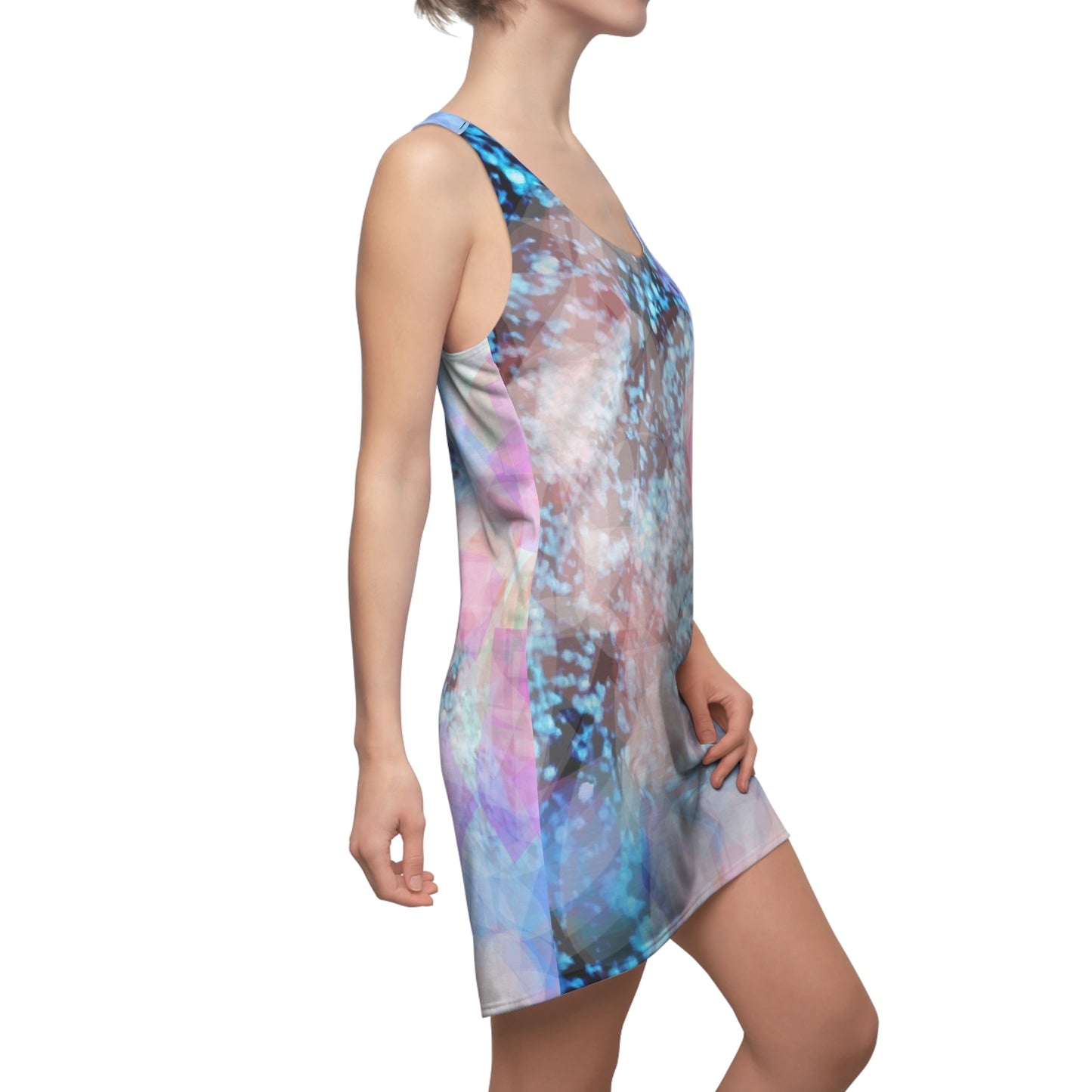 Glowy:  Women's Cut & Sew Racerback Dress (AOP)