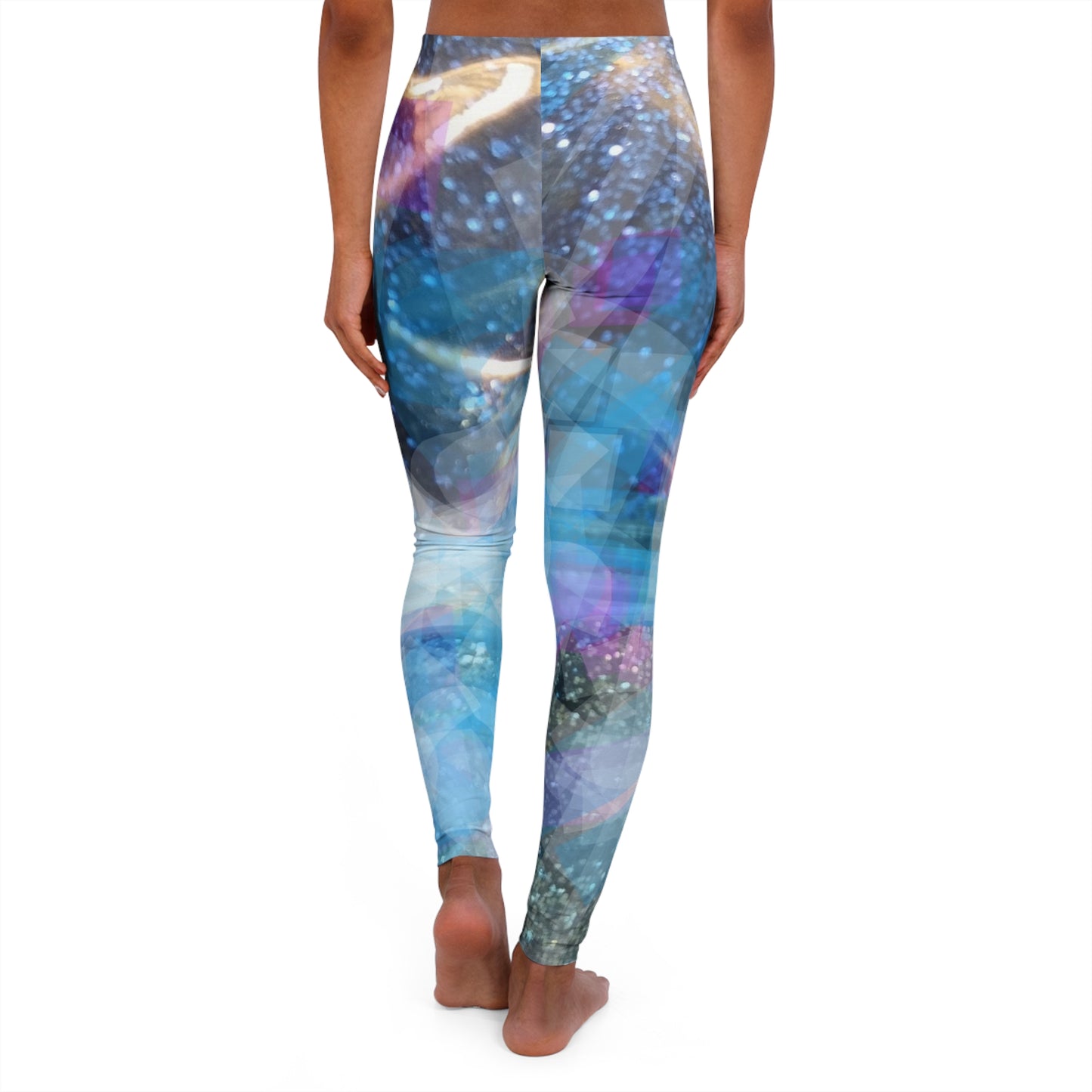 Sapphire Fuel:  Women's Casual Spandex Leggings (AOP)