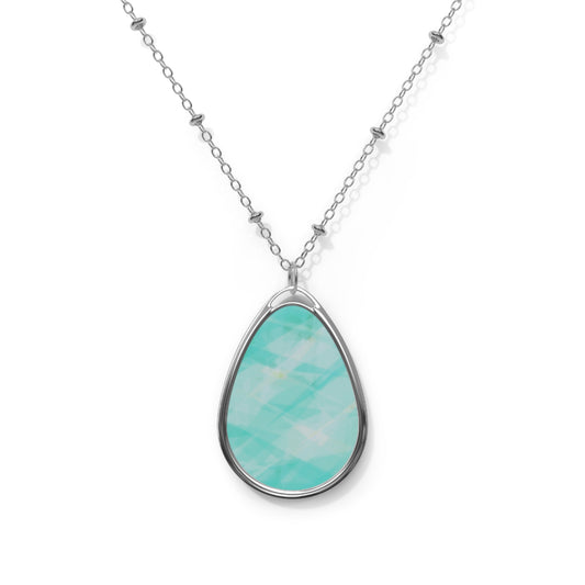 Mountain Stream: Elegant Teardrop Necklace, Dainty Jewelry Gift, Minimalist Pendant, Birthday Accessories, Bridal Jewelry, Everyday Elegance