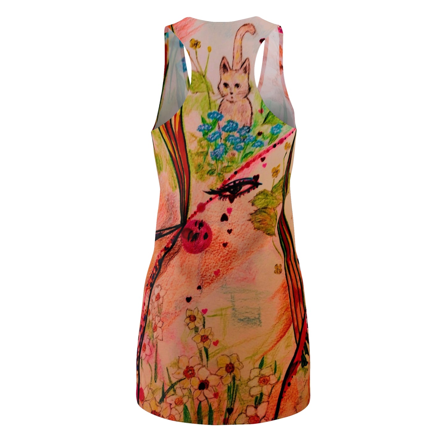 Katty's Garden:  Women's Cut & Sew Racerback Dress (AOP)