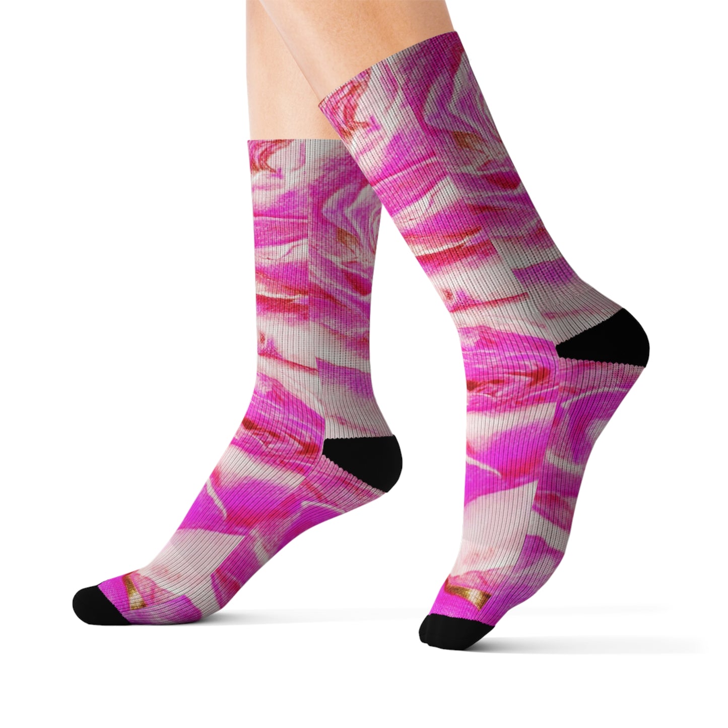 Rose High:  Sublimation Socks