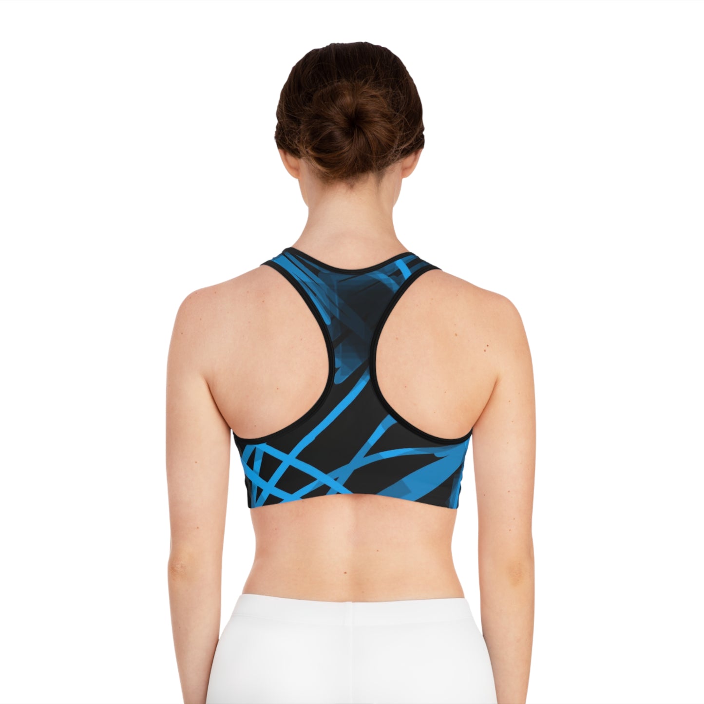 Goodie: (Blk Trim) Vibrant Sports Bra for Active Lifestyles, Workout Gear, Fitness Apparel, Gym Top, Dance top
