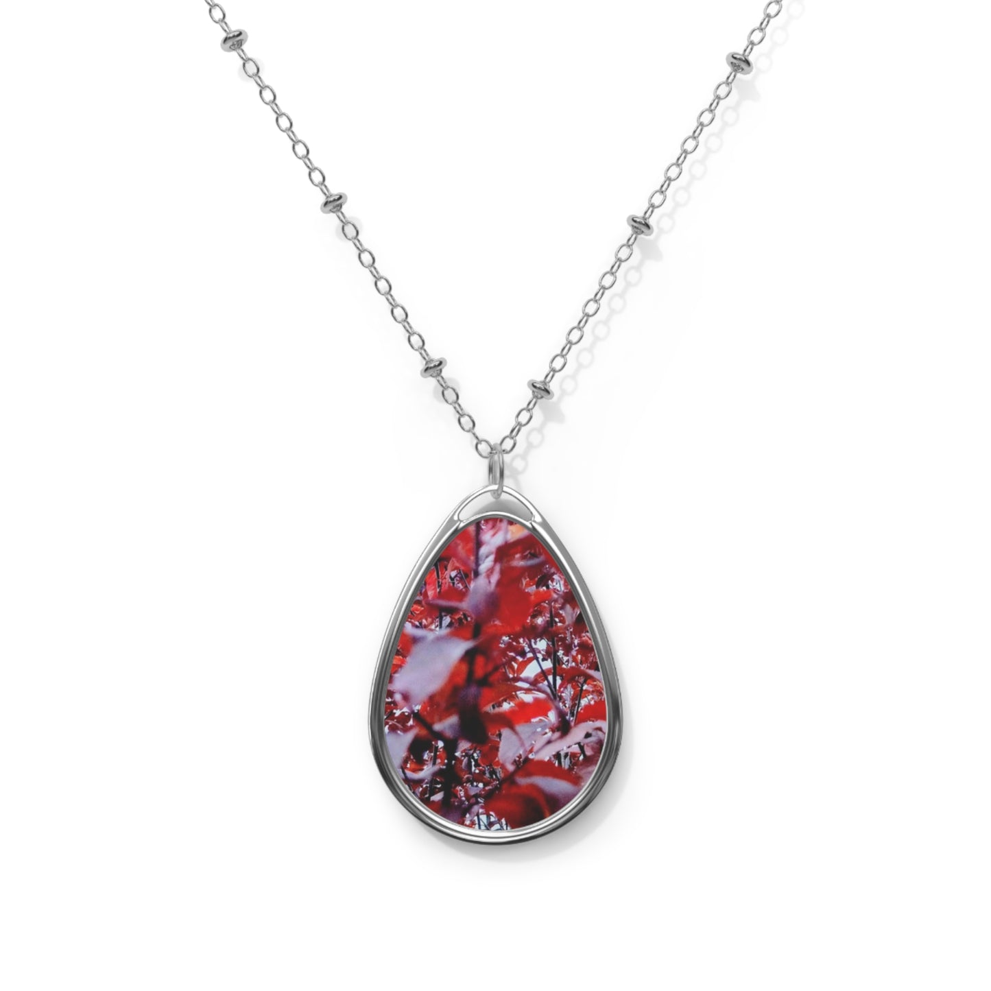 Garnet: Oval Necklace