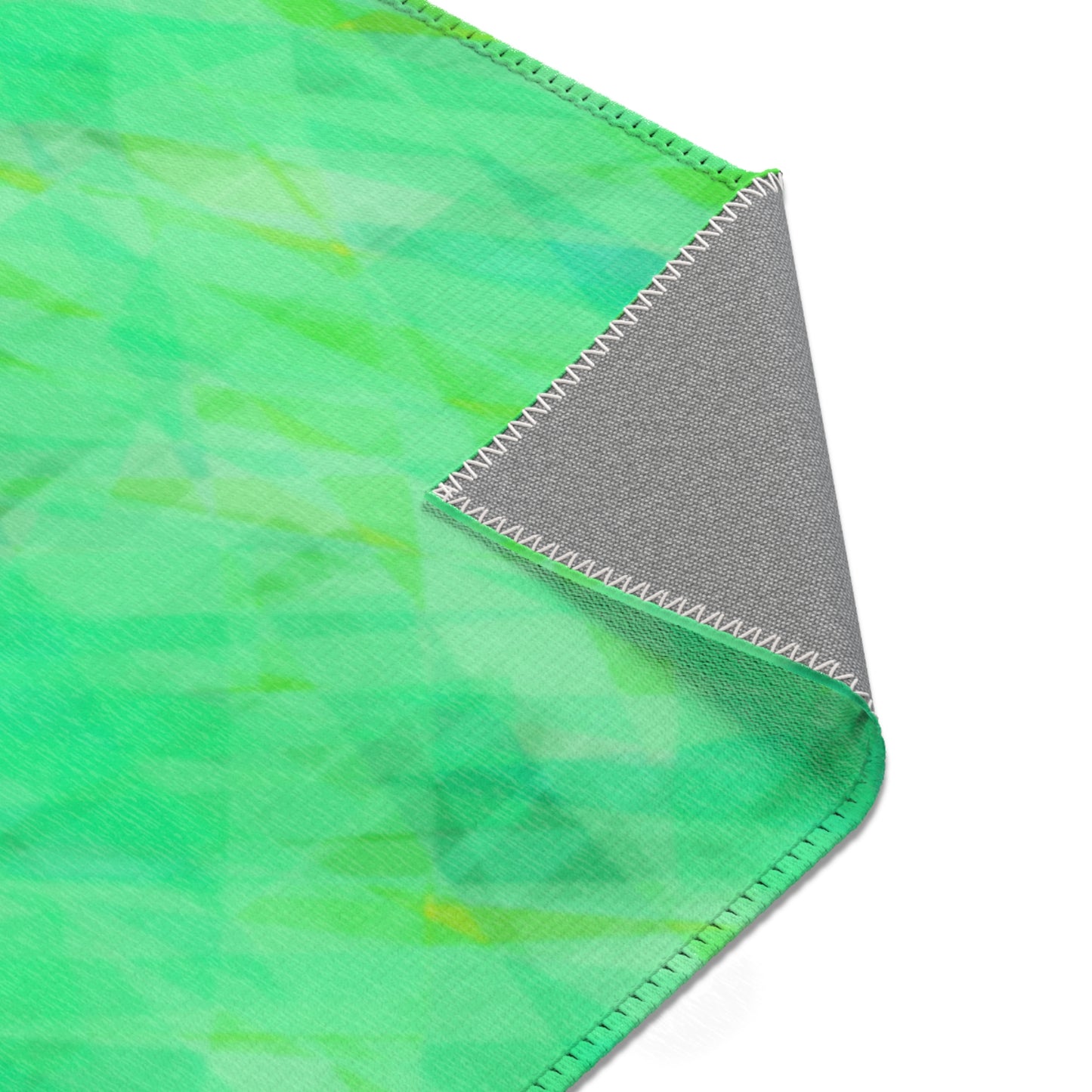 Elevation Station:  24"x36" Vibrant Green tones Area Rugs for Cozy Living Spaces, Green Geometric Floor Decor, Home Accessories, Gifts for Housewarming, Modern Rugs