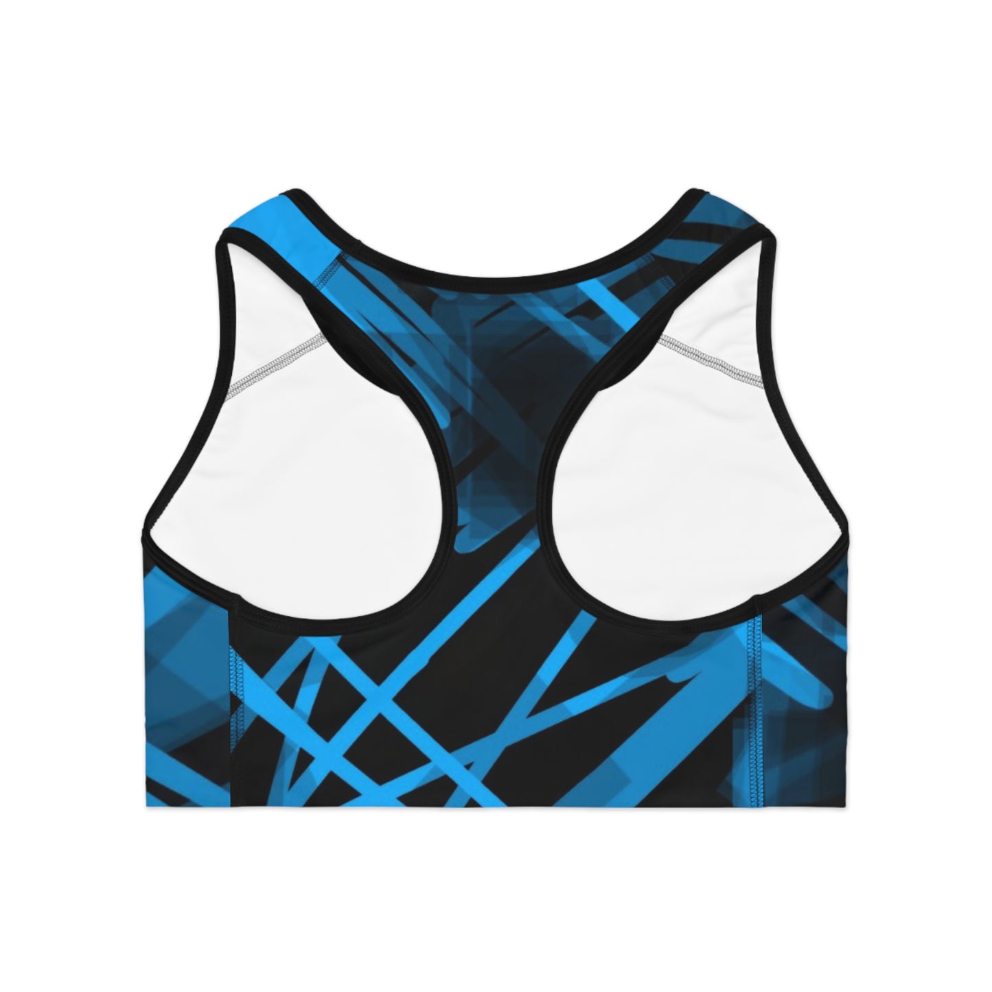 Goodie: (Blk Trim) Vibrant Sports Bra for Active Lifestyles, Workout Gear, Fitness Apparel, Gym Top, Dance top