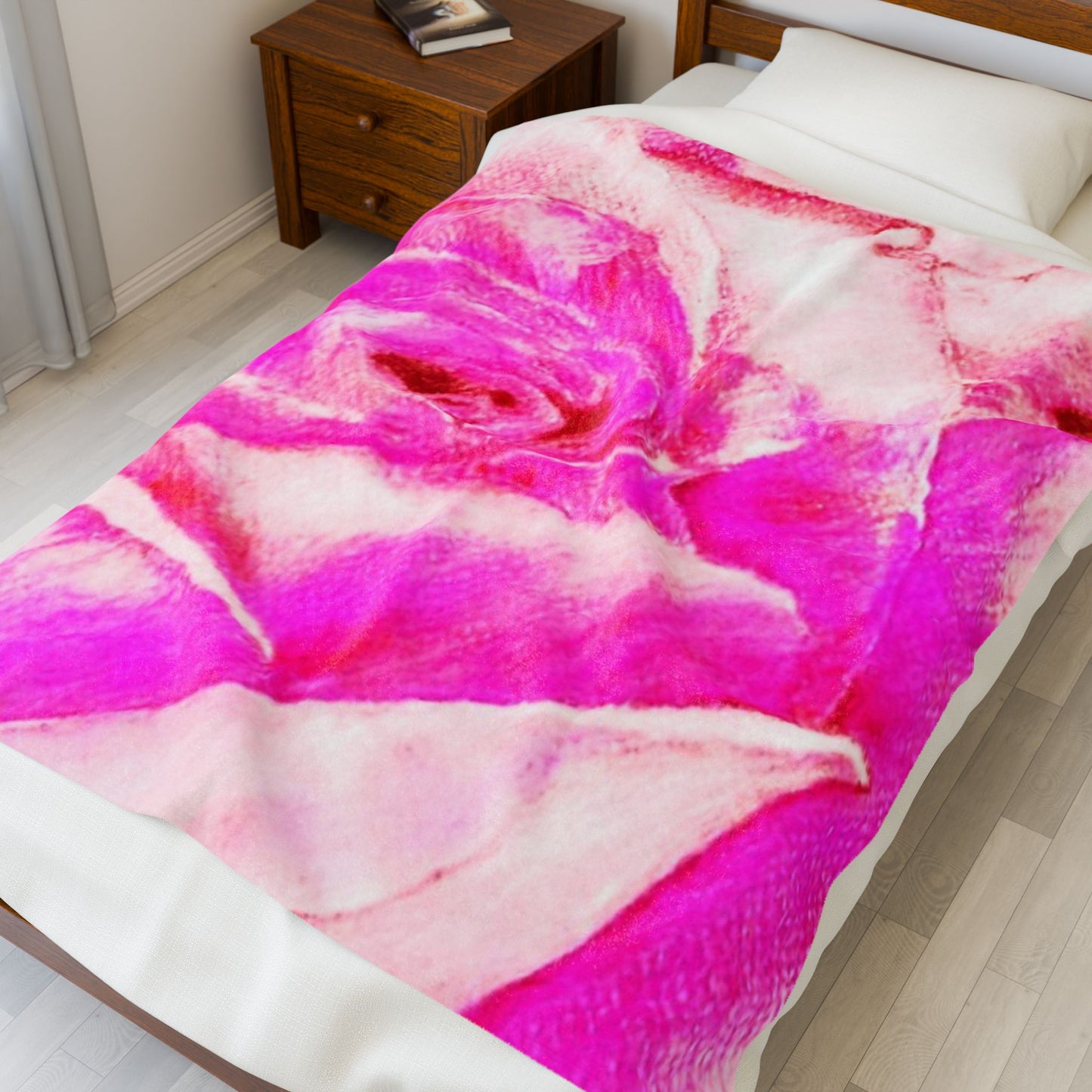 Rose High: Velveteen Plush Blanket: 50"x60"