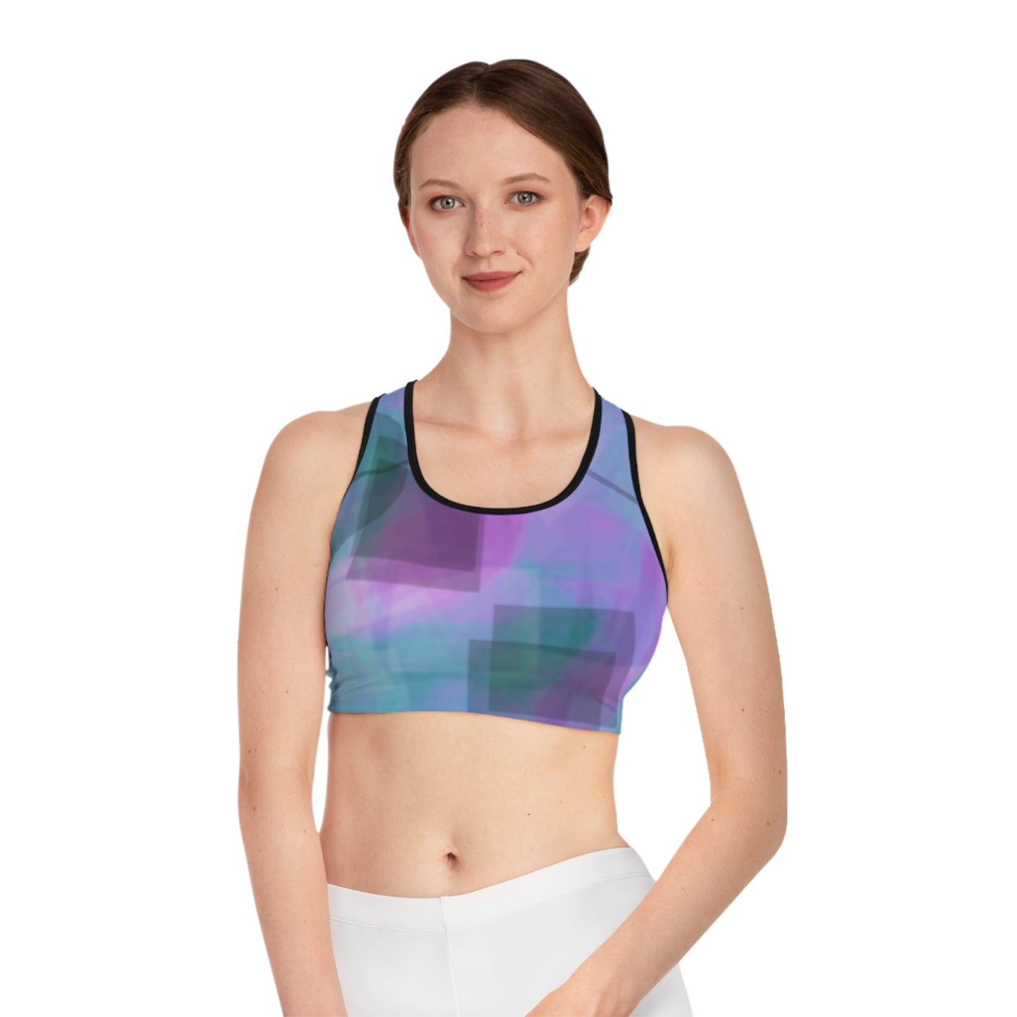 Ronnie: Colorful Sports Bra, Workout Gear, Activewear, Fitness Apparel, Dance Top