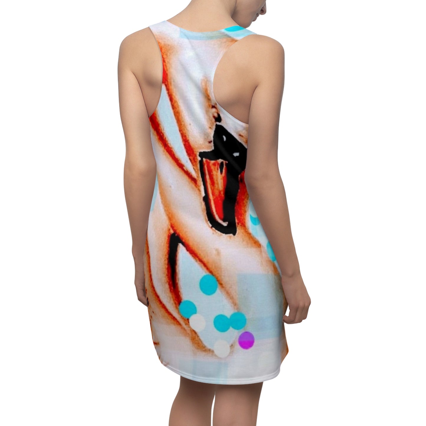 Swan:  Women's Cut & Sew Racerback Dress (AOP)