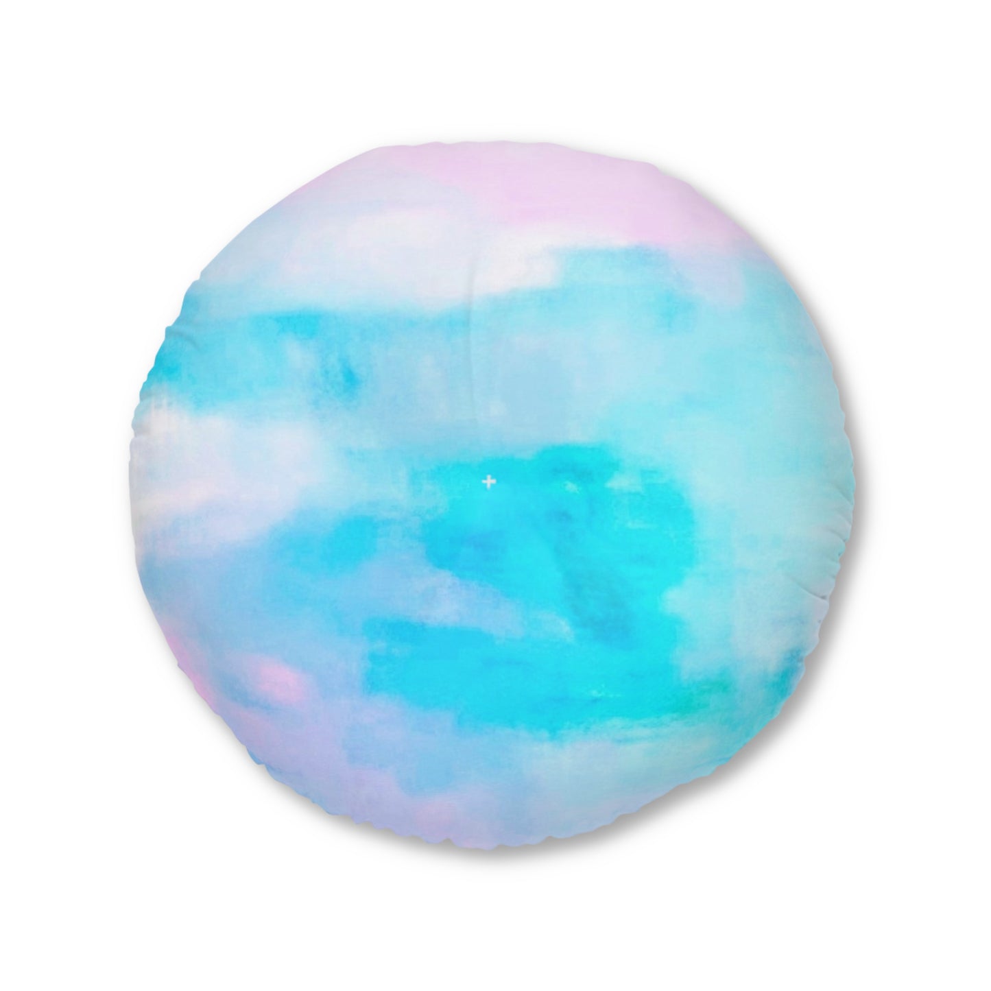 Pastel Song: Tufted Floor Pillow, Round
