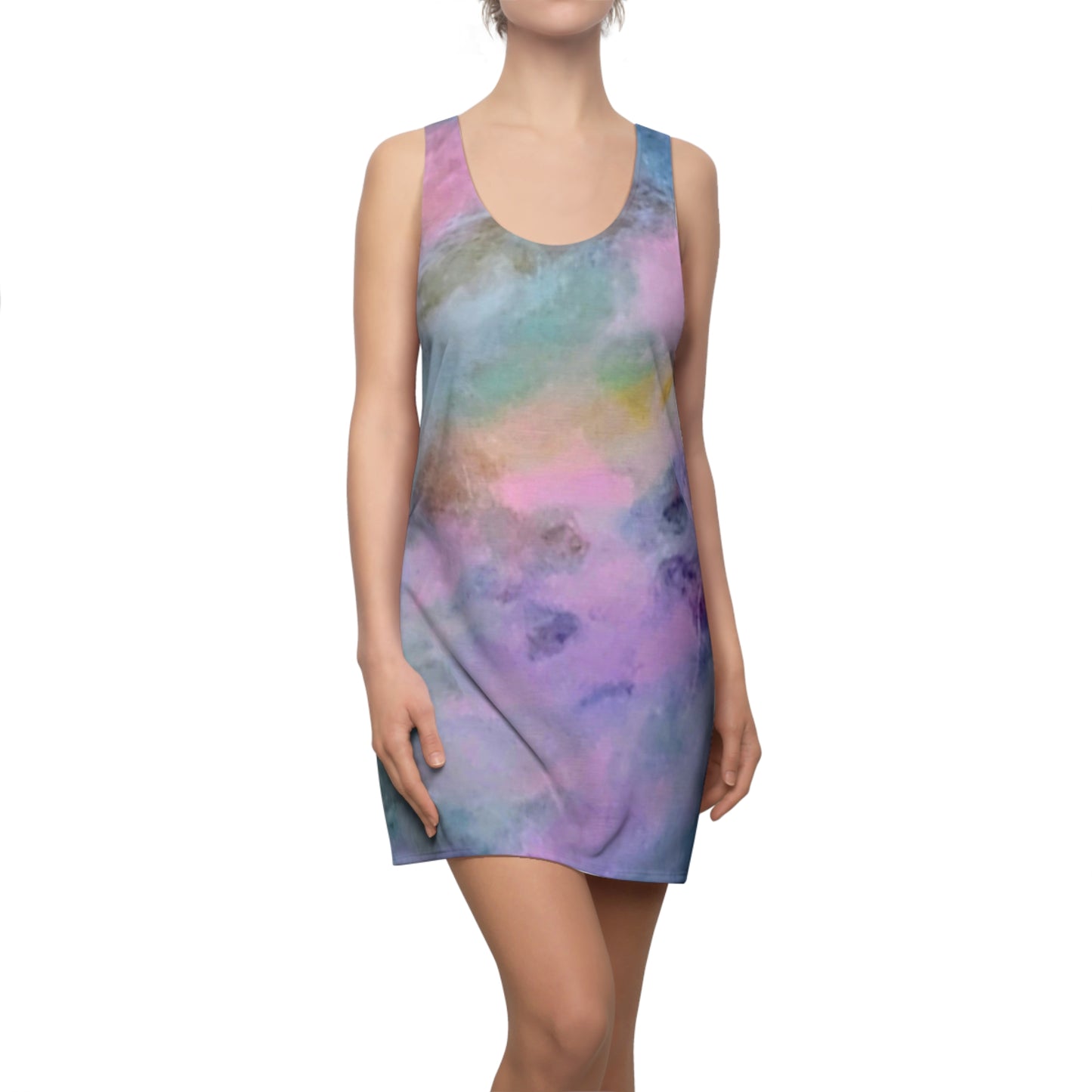 Peace & Luv:  Women's Cut & Sew Racerback Dress (AOP)