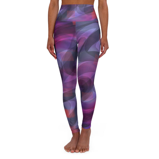 GIA:  Vibrant High Waisted Yoga Leggings, Workout Gear, Fitness Leggings, Colorful Activewear, Stylish Streetwear