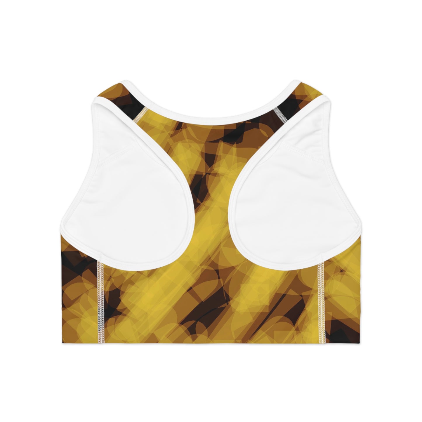 Judy I: WH Trim Stylish Abstract Sports Bra - Perfect for Active Lifestyles