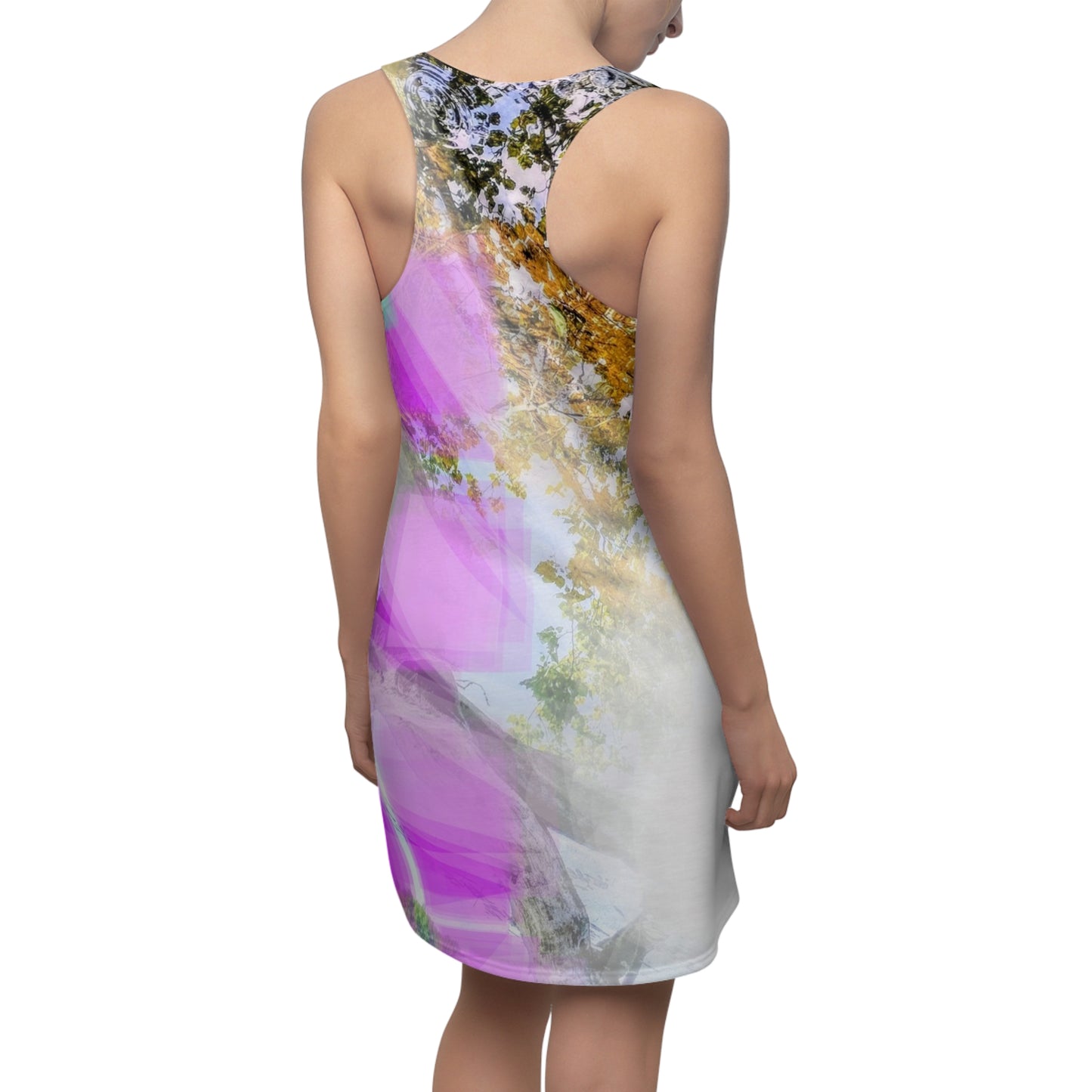 Light Bright:  Women's Cut & Sew Racerback Dress (AOP)