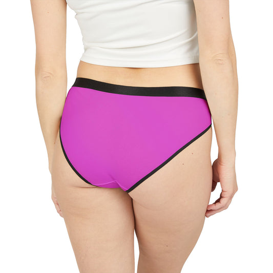 Bobbie:  Comfortable Women's Underwear - Feminine Pink Bikini Briefs for Everyday Wear