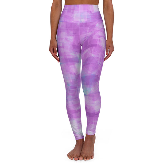 Betty:  High Waisted Abstract Pastel High Vibe Leggings, Comfortable Workout Pants, Fitness Apparel, Stylish Exercise Leggings, Trendy Activewear, Yoga Gift