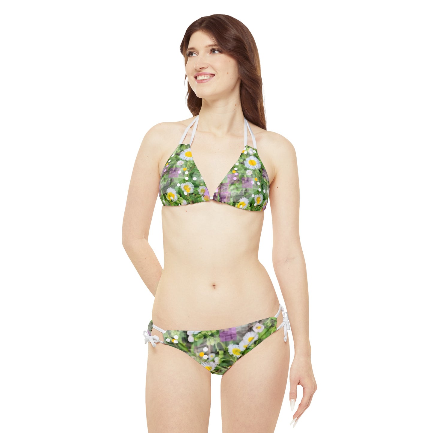 Wildflowers Swim: Strappy Bikini Set (AOP)