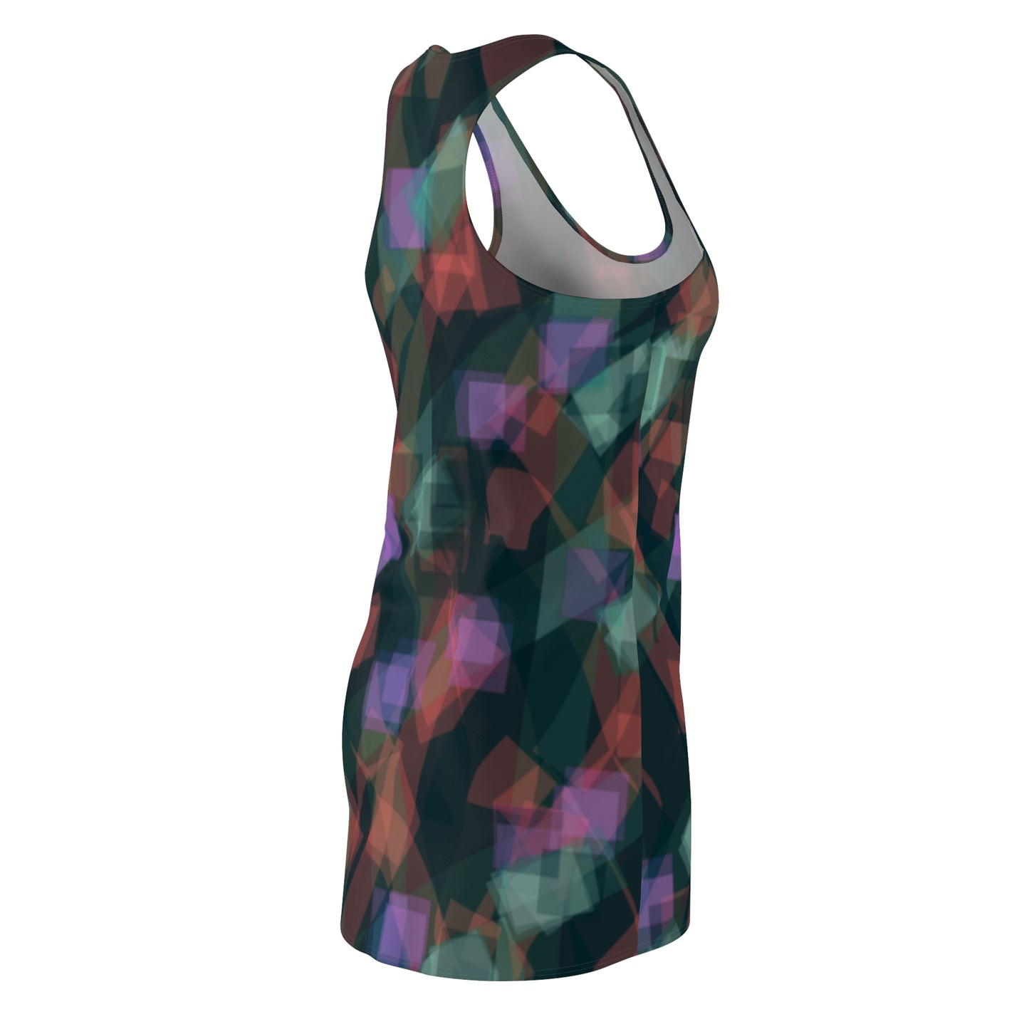 Jean:  Chic Abstract Women's Racerback Dress - Perfect for Summer Parties & Casual Outings
