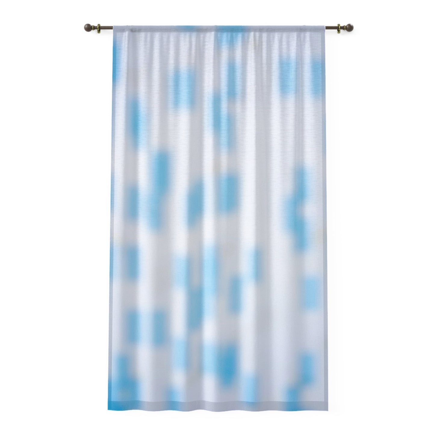 Carolyn: Light Blue Sheer Window Curtain for Soft and Airy Home Décor