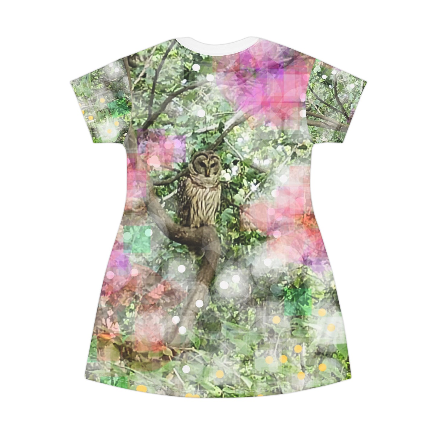 Woodland Owl:  T-Shirt Dress (AOP)