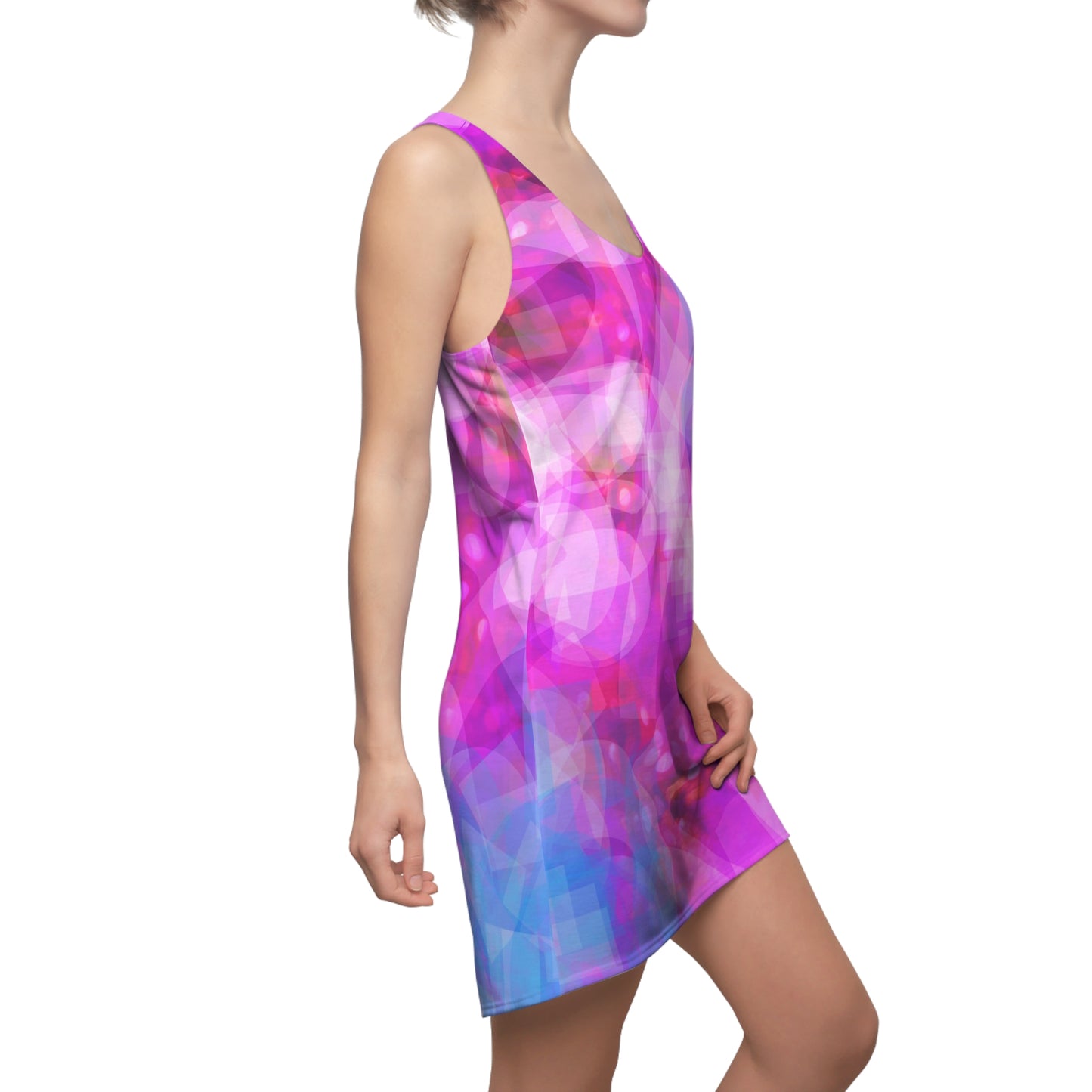 Ula:  Women's Cut & Sew Racerback Dress (AOP)