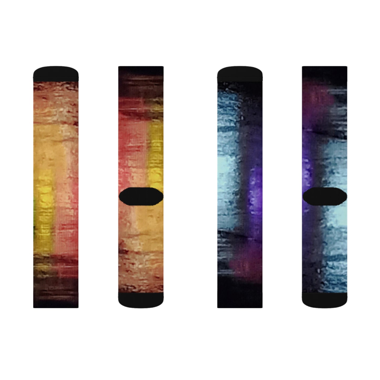Neon Rain:  Sublimation Socks