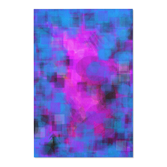 Tranquilo:  48"x72" Vibrant Abstract Area Rug - Colorful Modern Home Decor