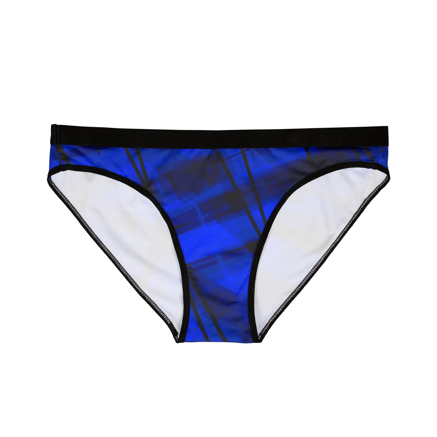 Crazy Sapphire:  Stylish Women's Underwear - Blue Geometric Print - Comfortable & Trendy Lingerie