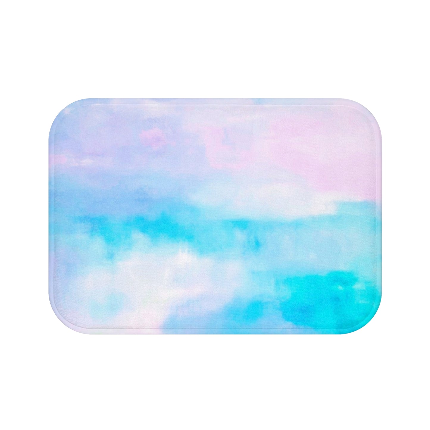 Pastel Song: (24"x17") Dreamy Pastel Bathmat - Soft Vibes Area Rug for Bathroom Decor, Home Spa, Boho Chic, Gift for Newlyweds, Housewarming