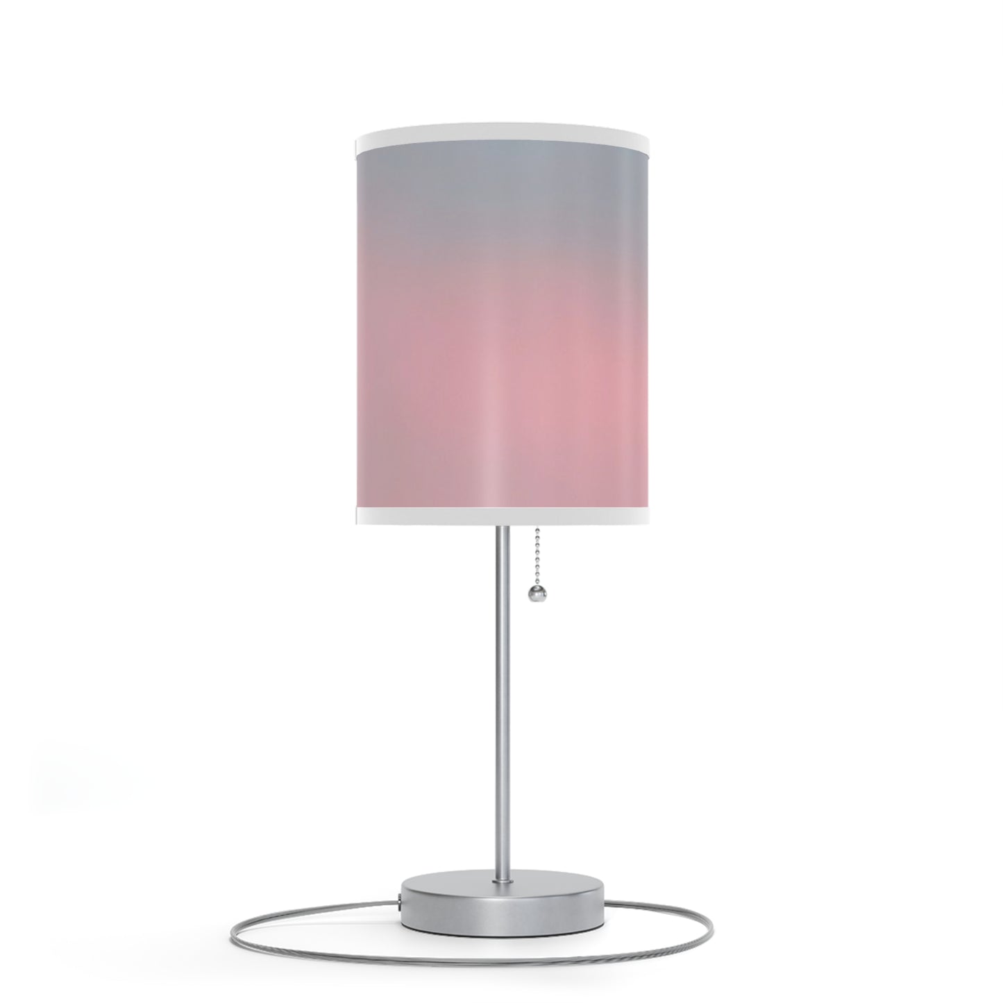 Charlotte: (WH Trim) Modern Table Lamp with Multi Pastel Color Shade - Adjustable Brightness